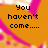 Pixelated text on an orange background with pink abstract shapes, transitioning from partial phrases to a blank gray