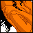 Pixelated with orange character, Santa hat, and text phrases 'FUCK', 'me', 'OR', 'FUCK', 'off' in red and black