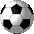 Nine soccer balls arranged in a on a gray background, each with black and white pentagonal and hexagonal
