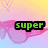 Pixelated image of pink sunglasses on a pastel gradient background with green text reading 'super' and 'starr' in separate frames.