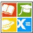 Four colored squares with symbols: red book, green graduation cap, yellow planet, blue X=, with blue text '5 BC......' and 'WHAT???'.
