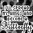 Static black-and-white pixel art featuring repeated text "I'LL SPREAD MY WINGS AND BECOME A Butterfly" with a dotted background pattern.