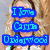 Pixelated image of a person with long blonde hair wearing white clothing, overlaid with blue and purple text blocks.