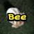 Animated sequence showing a bee character with yellow text changing across frames.