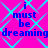 A static image with a bright pink background overlaid by light blue diamond-shaped patterns, featuring repeated text in dark blue.
