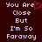 Pixelated text on dark brown background with red heart symbol replacing 'e' in 'Are', two identical side-by-side versions of the phrase.