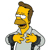 Pixelated character with yellow skin, brown hair, and a light gray jacket with dark gray accents, standing against a white background.