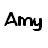 A static image shows a Hello Kitty character with pink hearts on its head, red bow, and yellow eyes above the text 'Amy So Sweet' in black font.