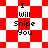 Red and white checkered background with black text reading "I Will Snipe You" in four distinct arrangements.