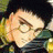 A 48x48 pixel buddy icon featuring a cartoon character with dark hair and green clothing on the left, paired with text reading "Anime IM" and "com" on a black background to the right.