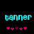 Two cyan 'banner' texts on black background with pink heart symbols below, showing animation change in heart positions.