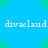 Blue background with green plus signs and repeated white text 'divaeland' in pixelated font.