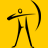Yellow background with six black stick-figure archers holding bows, each in a different animation frame showing bow draw progression.