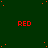 Dark green background with scattered orange dots and multiple red 'RED' text elements