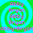 Pixelated spiral background with alternating green and cyan rings, overlaid with pink text reading 'Abby', 'Bryan', and 'Abby+Bryan' in four quadrants.