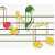 Animated contact sheet of musical notes on a staff with colored note heads and stems moving across frames.