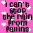 Pixelated text repeats 'I can't stop the rain from falling' on a pink background with white hearts, animated by shifting black and gray pixels.