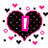 A four- of pixelated icons featuring hearts, text, and a beach scene with varied colors and styles
