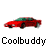 A contact sheet of 10 animated frames showing a red sports car icon with green roof, displayed in various angles and motion states across multiple rows.