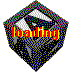 Diamond-shaped pixelated graphic with multicolored border, white checkered pattern inside, and red 'loading' text overlaid on gray background.