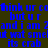 Blue pixelated text on four distinct background colors arranged in a