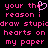 Pixelated pink text on black background with a small heart symbol replacing the 'o' in 'the' in the top-left text block.