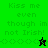 Green and black pixelated text displays 'Kiss me even though im not Irish!' with a star symbol, showing animation changes between frames.