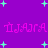 Purple background with light green plus signs scattered ; pink pixelated text 'ПЈАЈА ПЈАЈА' repeated in two