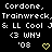 Pixelated text and symbols repeat across three on a black background with yellow heart icons, showing consistent layout and color scheme