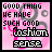 Pink background with repeated text 'GOOD THING WE HAVE SUCH GOOD fashion SENSE' and a gray circular shape, showing animation changes in the bottom-right corner.