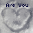 A heart-shaped grayscale image with pixelated text overlays reading 'Are You Cold Hearted?' and 'Join TccST' across different sections.