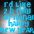 Pixelated blue text on dark background with bright central glow, displaying 'rd like', '2b real', 'original', 'Happy', 'new year' in four repeated