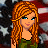 Pixelated cartoon woman with orange hair and blue eyes in green top against American flag background, text 'Air Force Babi' visible.