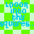 Pixelated blue text reads 'LOOK INTO thy squares..squares..' over a green and white checkered background with diamond-shaped patterns.
