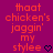 Pixelated text on a solid purple background with orange lettering and a small black heart symbol.