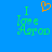 Blue background with green text reading "I Love Agroo" and an orange pixelated heart above the word "Love", displayed in two identical side-by-side