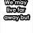 Black-and-white pixelated text blocks arranged in a with one showing a blurred sky and tree silhouette