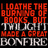Red and white pixelated text on black background reads "I LOATHE THE BURNING OF BOOKS. BUT TWILIGHT MADE A GREAT BONFIRE" with gray area in bottom right.