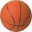 A pixelated basketball image with text elements arranged around it on a white background.