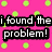 A split-screen image with a pink polka-dot background on the left and a pixelated bathroom scene on the right featuring a person in a toilet.