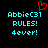 A pixelated digital image with cyan text and a red heart symbol on black background.