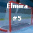 Hockey-themed buddy icon with red goal net, blue ice background, and white text elements including 'Elmira', '#5', and partial '2007-2008' on a static frame.