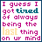Two side-by-side pixelated text display identical phrases with color variations in the word 'tired' and background tones