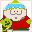 Pixelated character with light blue headband, red shirt, green hands holding gear-like objects, changing facial expressions across frames.