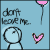 Pixelated static buddy icon with light blue background featuring stick figure, text, and pink heart-shaped objects.