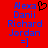 Red background with blue pixelated text listing names and symbols, including a black heart symbol above the name Daniil on the left side.