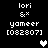 Pixelated text and heart symbols on black background with white and gray heart variations.