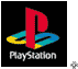 Pixelated PlayStation logo with red 'P' and blue/yellow circular elements on black background, next to green text reading Original Icons .com.