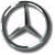 A circular peace symbol with a vertical line extending from the top center to the bottom, rendered in grayscale on a white background.