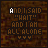 25 identical square showing a brown textured background with white text reading "AND I SAID 'WAIT' AND I AM ALL ALONE" and three small dots below, each displaying slight variations in pixel brightness